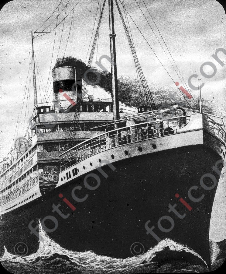 RMS Carpathia | RMS Carpathia - Foto simon-titanic-196-050-sw.jpg | foticon.de - Bilddatenbank für Motive aus Geschichte und Kultur
